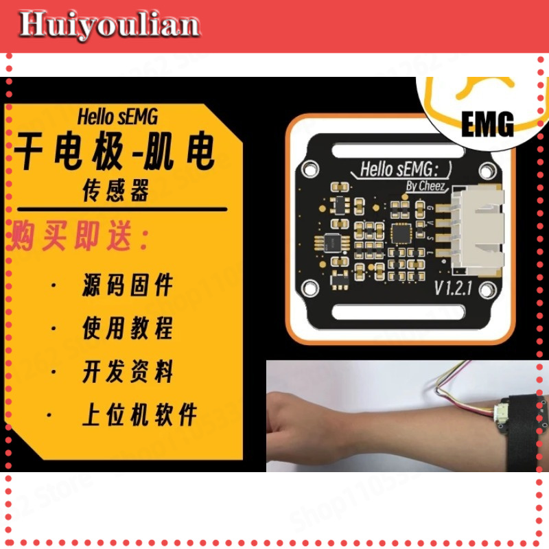 Muscle Sensor Emg - Sensor de Eletromiografia (EMG) com Eletrodo